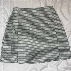 john galt green plaid cara skirt